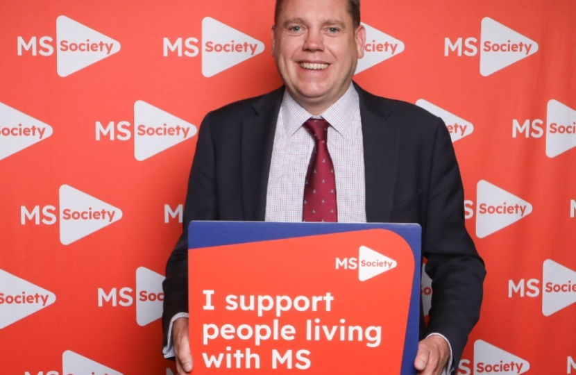 CD at MS Society Reception